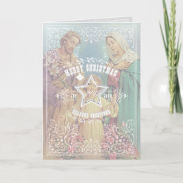 Cartão De Festividades CHRISTMAS Holy Family - Greeting Card