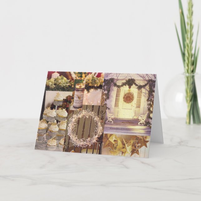 Cartão De Festividades Christmas Home (Frente)