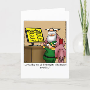 Cartão De Festividades Christmas Humor Greeting Card