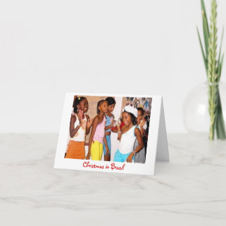 Cartão De Festividades Christmas in Brazil card