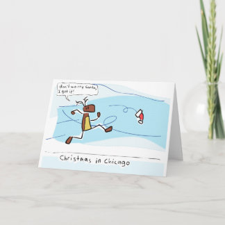 Cartão De Festividades Christmas in Chicago