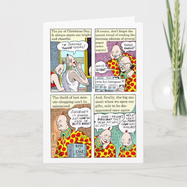 Cartão De Festividades Christmas in Dingburg (Frente)