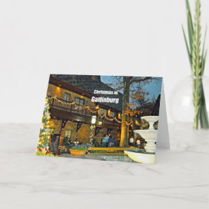 Cartão De Festividades Christmas in Gatlinburg, Tennessee