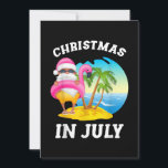 Cartão De Festividades Christmas In July Santa Flamingo Pool Summer<br><div class="desc">- Christmas In July Santa Flamingo Pool Summer - Suitable for holiday trips, holiday trips, Valentine's Day, National Day, Oktoberfest, Teacher's Day, Thanksgiving, Halloween, Christmas, New Year's Day, etc., a variety of holidays for relatives and friends a good choice. - Funny Gift For Mother's Day, Father's Day, Thanksgiving, Easter, St.Patrick's...</div>