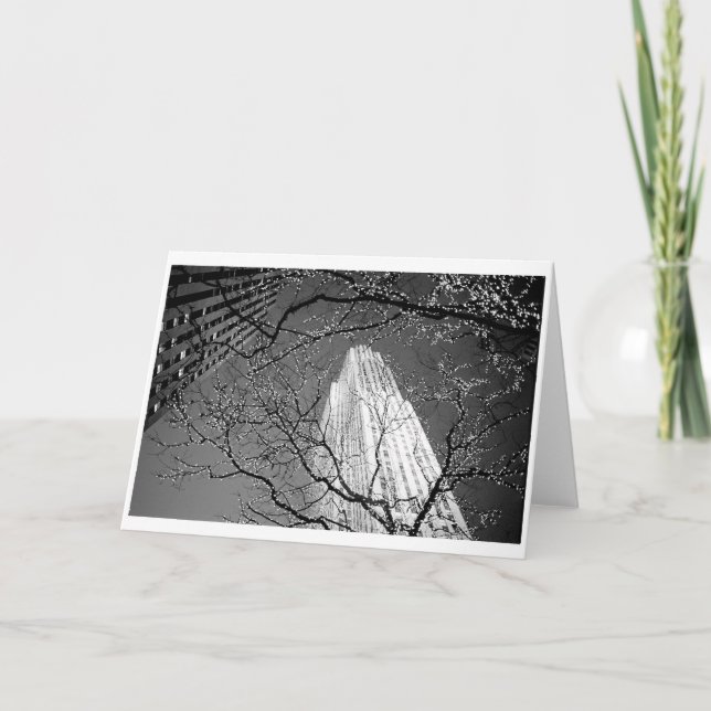 Cartão De Festividades Christmas in New York - Rockefeller Center (Frente)