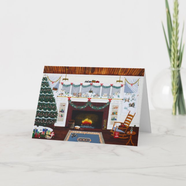 Cartão De Festividades Christmas in Oregon Notecard (Frente)