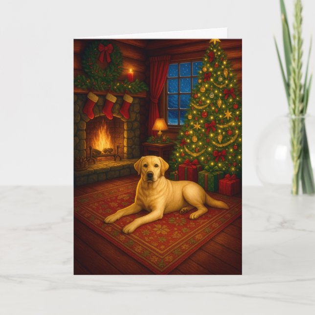 Cartão De Festividades Christmas In Tennessee Labrador Holiday Card (Frente)