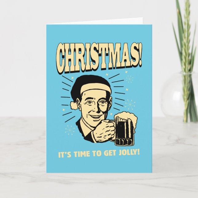 Cartão De Festividades Christmas: It's Time To Get Jolly (Frente)