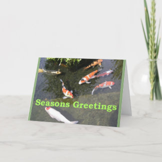 Cartão De Festividades Christmas Koi