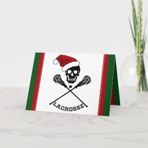 Cartão De Festividades Christmas Lacrosse