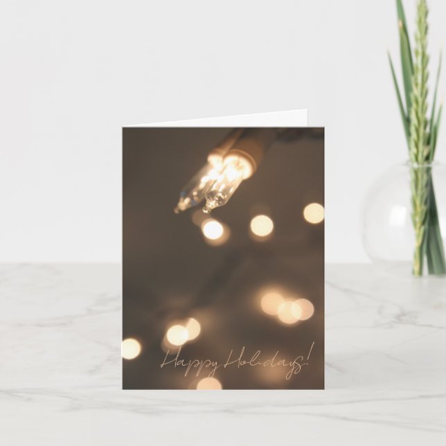 Cartão De Festividades Christmas Lights (Frente)