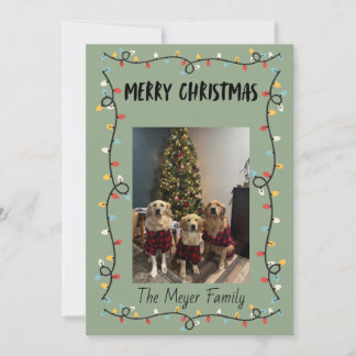 Cartão De Festividades Christmas Lights Christmas Card