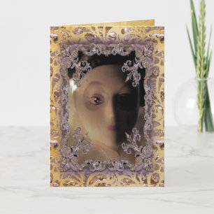 Cartão De Festividades Christmas  Marionette Victorian