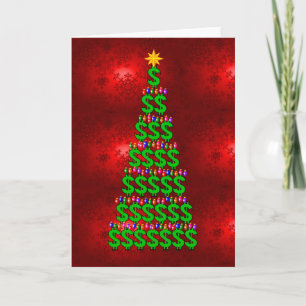 Cartão De Festividades Christmas Money Tree