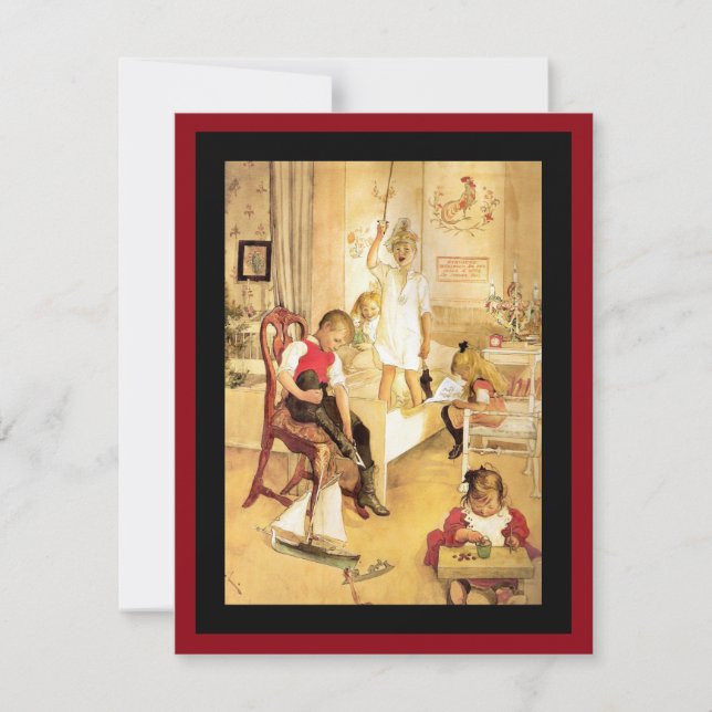 Cartão De Festividades Christmas Morning (Frente)