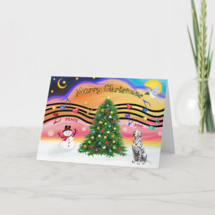 Cartão De Festividades Christmas Music 2 - Dalmatian
