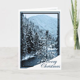 Cartão De Festividades Christmas, New Year, Holiday- Little Spokane River