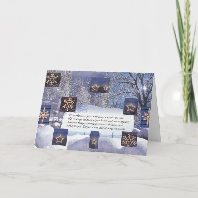 Cartão De Festividades Christmas New Years (Frente)