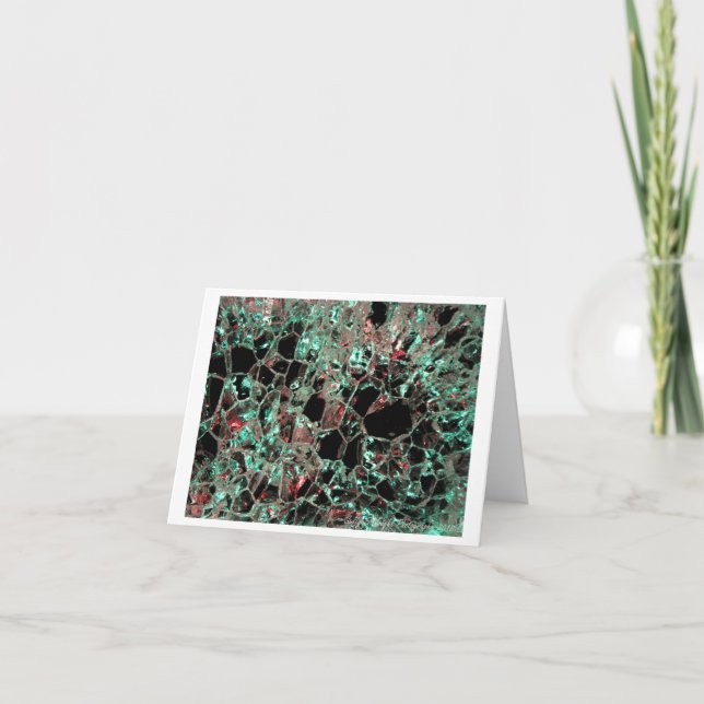 Cartão De Festividades Christmas or Holiday card - Ice  Design 1 (Frente)