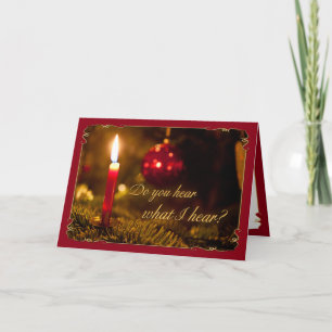 Cartão De Festividades Christmas or Holiday PHOTO Card   Glowing Candle