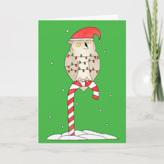 Cartão De Festividades Christmas Owl
