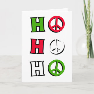Cartão De Festividades Christmas Peace "ho ho ho" - Card