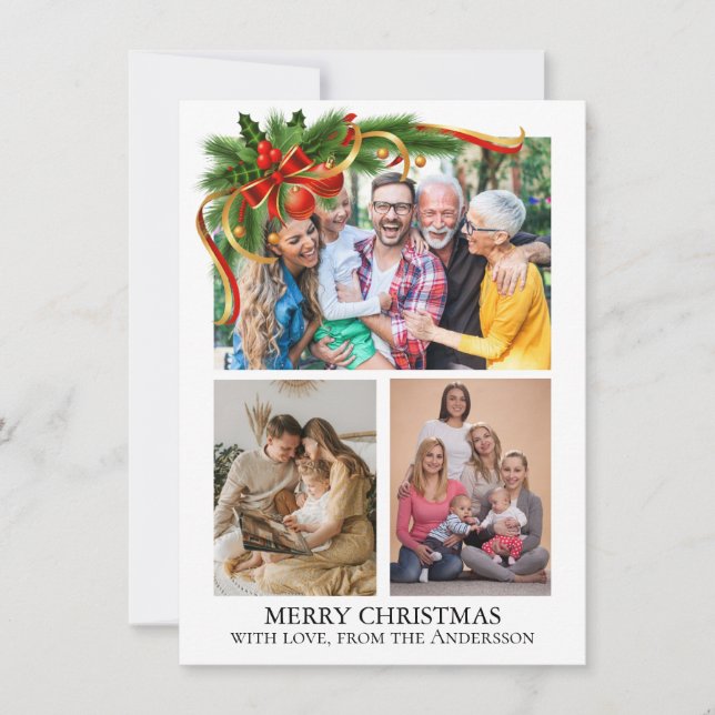 Cartão De Festividades  Christmas Photo (Frente)