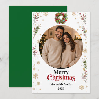 Cartão De Festividades Christmas Photo Card | Merry Christmas