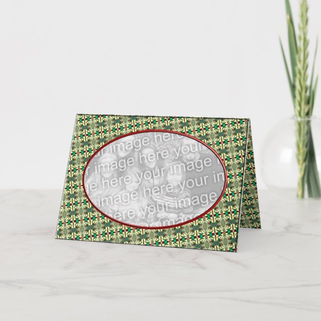 Cartão De Festividades Christmas Photo Frame (Frente)