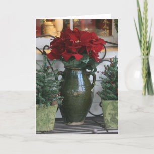 Cartão De Festividades Christmas Poinsetta card