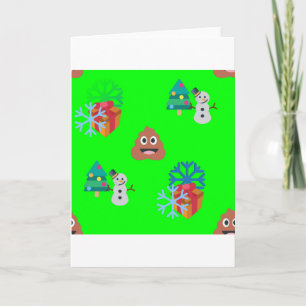 Cartão De Festividades christmas poop emoji