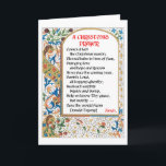 Cartão De Festividades Christmas Prayer (Donald Trump) Card #1<br><div class="desc">The text of this heartfelt prayer was written in November of 2016, shortly after the US presidential election. This notecard features the text of the prayer set in renaissance-style calligraphy, because why not. Free Bonus: A hymn-like musical setting of this prayer can be heard on YouTube at Tinyurl.com/PrayerTrump. (Words, music,...</div>