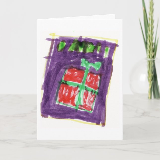 Cartão De Festividades Christmas Present (Frente)