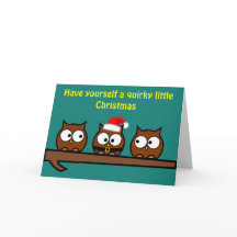 Christmas Quirky Owls