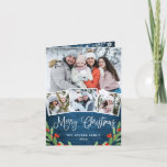 Cartão De Festividades Christmas Rustic Blue Wood 6 PHOTO Greeting<br><div class="desc">Christmas Rustic Blue Wood 6 PHOTO Greeting Holiday Card.</div>