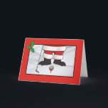 Cartão De Festividades Christmas, Santa Claus Playing Golf in the Snow<br><div class="desc">Make the Christmas holidays brighter for the golfer with this colorful card. Every golfer, even Santa, knows the frustration of waiting till winter is over to get back out on the golf course. This golf ball teed up in the snow by Santa Claus will bring a smile to every golf...</div>