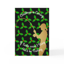 Christmas Santa Would be Fishing