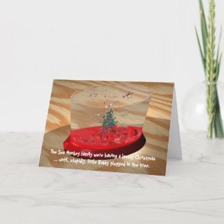 Cartão De Festividades Christmas: Sea Monkey shocker