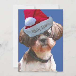 Cartão De Festividades Christmas Shih Tzu 10 pk Cards