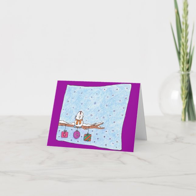 Cartão De Festividades Christmas Shoo Shoo (Frente)