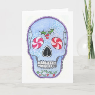 Cartão De Festividades Christmas Skull