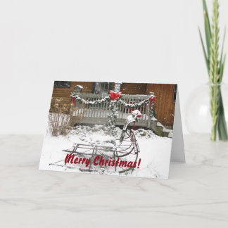 Cartão De Festividades Christmas Sleigh Note Card