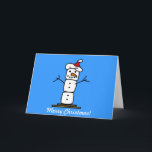 Cartão De Festividades Christmas Smores Snowman<br><div class="desc">Merry Christmas</div>