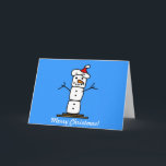 Cartão De Festividades Christmas Smores Snowman<br><div class="desc">Merry Christmas</div>