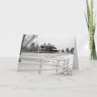 Cartão De Festividades Christmas Snow Card