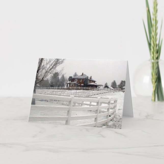 Cartão De Festividades Christmas Snow Card (Frente)