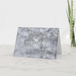 Cartão De Festividades Christmas Snow Winter Snowflakes Snowy Greeting