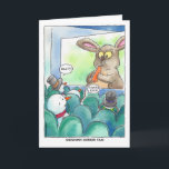 Cartão De Festividades Christmas:  Snowman Horror Film<br><div class="desc">Celebrate the season with this cheerful design from Happy Dapper.</div>