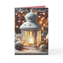 Christmas Snowy Lantern Serenity