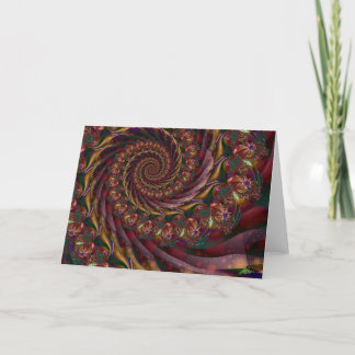 Cartão De Festividades Christmas Spiral